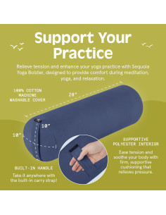 Cojín de Meditación Retrospec Sequoia - Algodón 100% Lavable 2