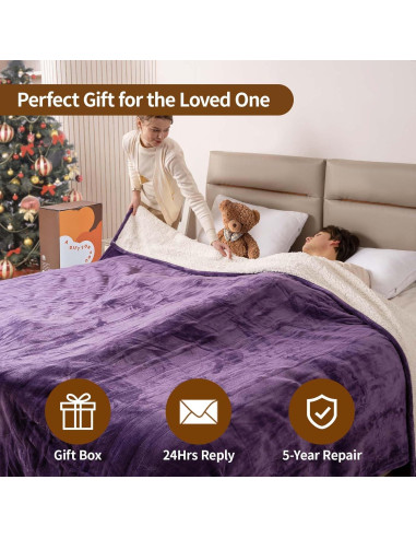 Manta Eléctrica Bearhug Individual 160 x 213 cm, 10 Niveles