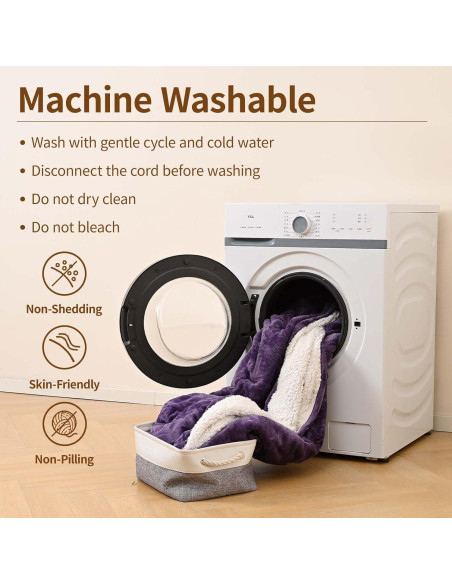 Manta Eléctrica Bearhug Individual 160 x 213 cm, 10 Niveles