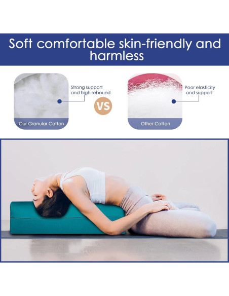 Cojín de Yoga Rectangular FelizMax 66x26.7cm Algodón