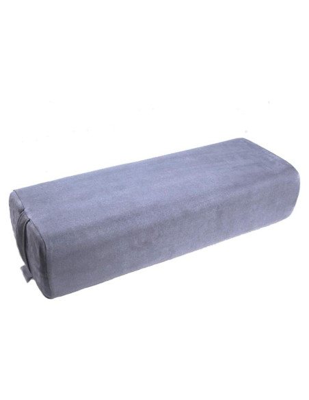 Almohada Bolster de Yoga NGT 65x25cm Espuma Lavable Gris