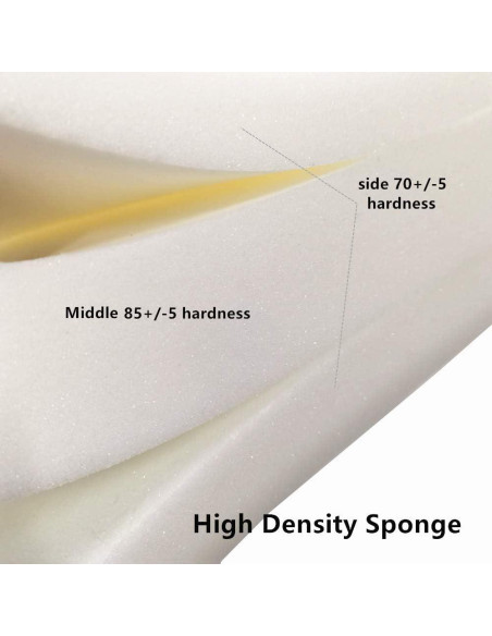 Almohada Bolster de Yoga NGT 65x25cm Espuma Lavable Gris