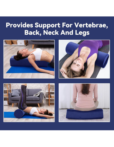 Cojines de Yoga MABOZOO - Terciopelo y Espuma Alta Densidad