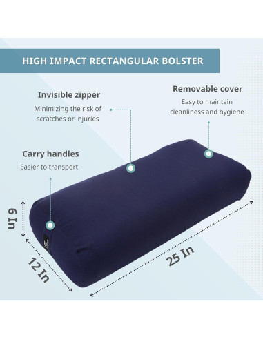 Cojín de Meditación Everyday Yoga Lila 63.5x15.2x30.5 cm