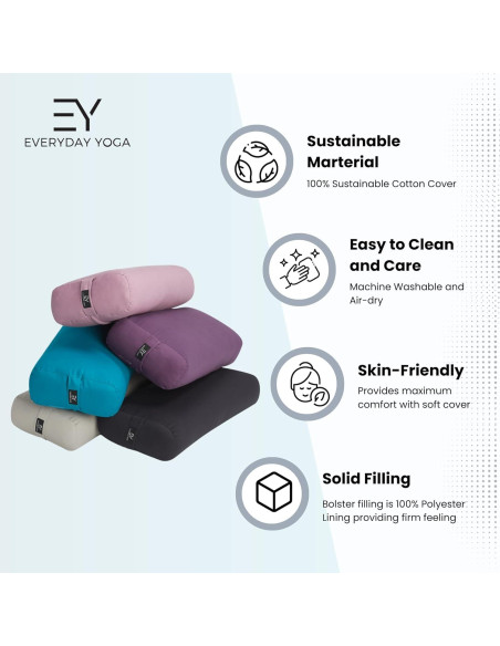 Cojín de Meditación Everyday Yoga Lila 63.5x15.2x30.5 cm