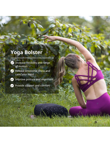 Cojín de Meditación Everyday Yoga Lila 63.5x15.2x30.5 cm