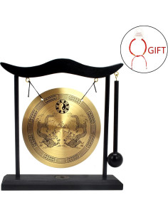 Gong de Escritorio Feng Shui de Bronce Zen Art H1303 19x20cm 2