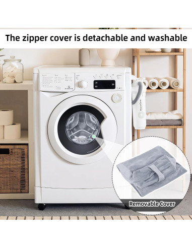 Almohada Bolster de Yoga GOFORIT 67.3x24.1x15.2cm Gris