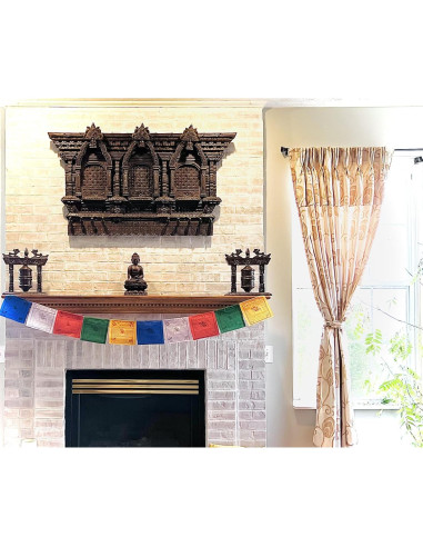 Banderas de Oración Tibetanas Healing Lama - 50 Banderas 16.5cm