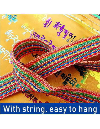 Banderas de Oración Tibetanas 10 PCS 34x34 cm Oun Nana