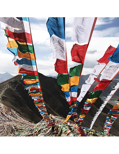 Banderas de Oración Tibetanas 10 PCS 34x34 cm Oun Nana
