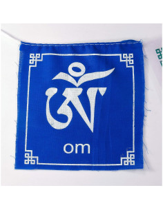 Banderas de Oración Tibetanas OM MANI PADME HUM - 10 Unidades 2