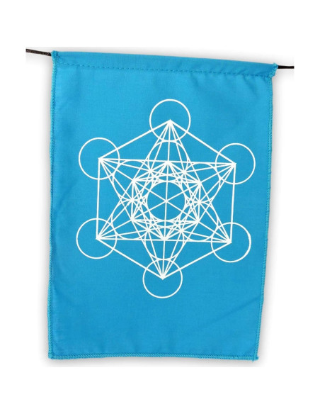 Banderas de Oración Arcoíris Geometría Sagrada 15x20cm