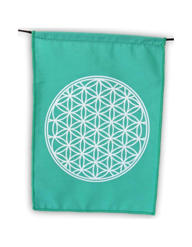 Banderas de Oración Arcoíris Geometría Sagrada 15x20cm