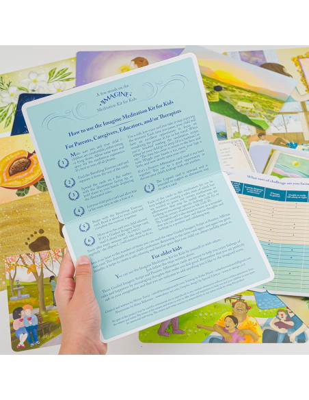 Kit de Meditación Imagine para Niños - Mindfulness 24 Tarjetas