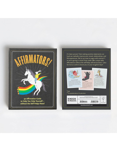 Affirmators! 50 Affirmation Cards Deck to Help You Help Yourself - Without the Self-Helpy-Ness!