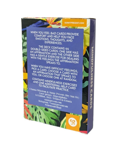 Tarjetas de Mindfulness Regalo Soleado - 44 Afirmaciones Positivas