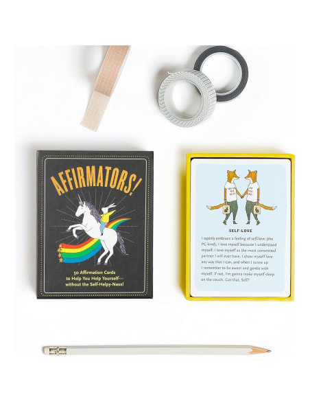 Affirmators! 50 Affirmation Cards Deck to Help You Help Yourself - Without the Self-Helpy-Ness!