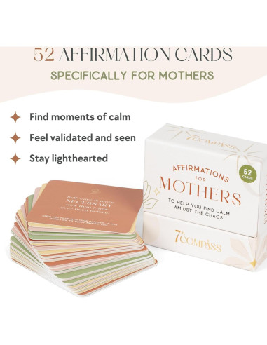 Tarjetas de Afirmaciones Positivas 7th Compass para Mamás