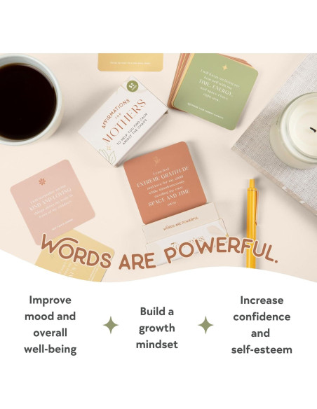 Tarjetas de Afirmaciones Positivas 7th Compass para Mamás