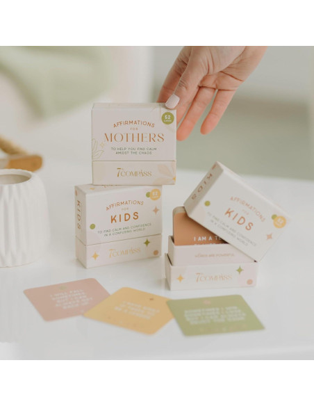 Tarjetas de Afirmaciones Positivas 7th Compass para Mamás