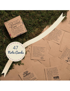 Baraja de Tarjetas Inspiracionales Navy Peony - 47 Afirmaciones Positivas 2