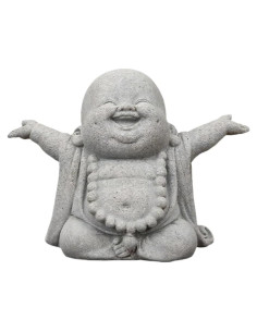 Estatua de Buda Zen de Arenisca 10.3x8x5.5cm para Meditación