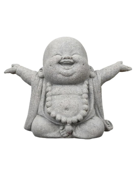 Estatua de Buda Zen de Arenisca 10.3x8x5.5cm para Meditación