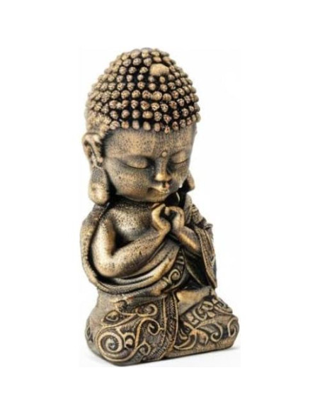 Estatua de Buda Bebé BOIHEGU 20 cm Dorada para Meditación
