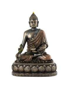 Estatua Buda Medicina Top Collection - Escultura Bronce 15 cm