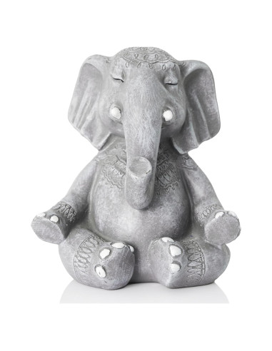 Estatua de Elefante Zen AMOIENSIS 13.97 cm Decoración Meditación