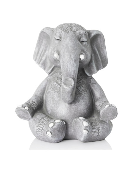 Estatua de Elefante Zen AMOIENSIS 13.97 cm Decoración Meditación