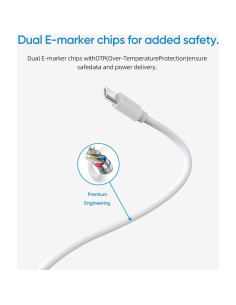 Cable USB C ARZOPA 1.83m Carga Rápida 60W Tipo C TC01 2