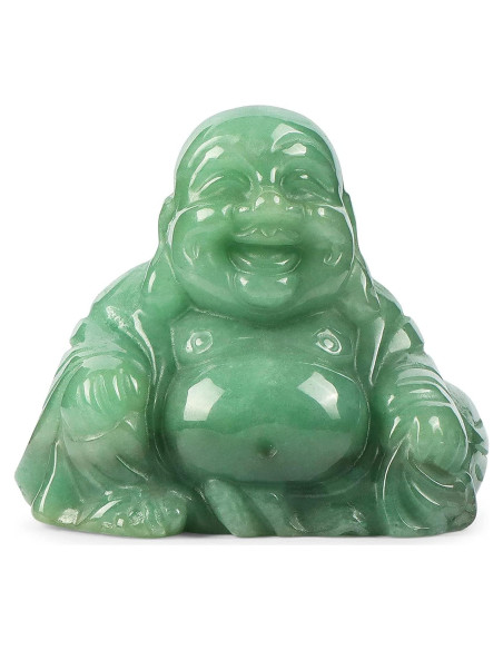Estatua Buda Feliz de Cristal Aventurina Verde 5 cm Decoración Estatua Buda Feliz de Cristal Aventurina Verde 5 cm Decoración