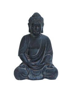Escultura Decorativa Buda Cerámico Gris 30.48 cm CosmoLiving