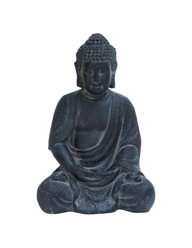 Escultura Decorativa Buda Cerámico Gris 30.48 cm CosmoLiving