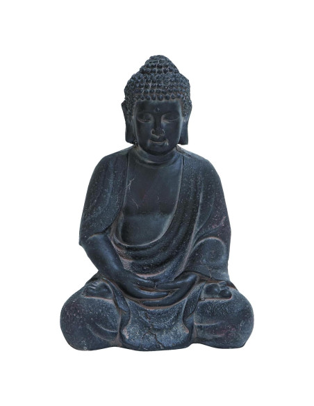 Escultura Decorativa Buda Cerámico Gris 30.48 cm CosmoLiving