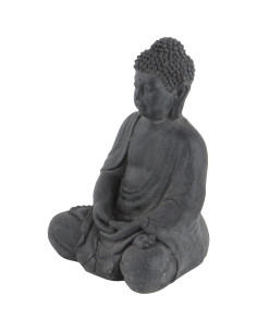 Escultura Decorativa Buda Cerámico Gris 30.48 cm CosmoLiving 2
