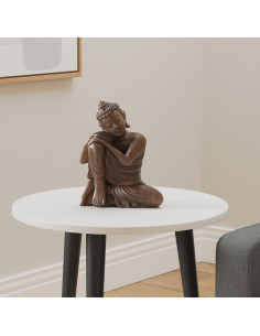 Estatua de Buda de Madera de Teca Serene Spaces 26.67 cm 2