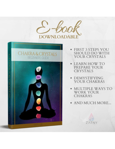 Kit de Cristales Sanadores ZATNY - 7 Piedras Chakra con E-book