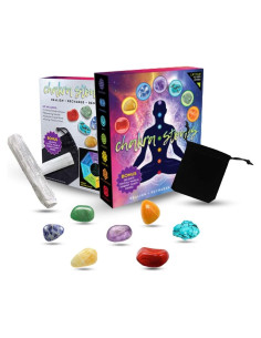 Juego de Cristales de Sanación Chakra Mecka - 7 Piedras Reiki