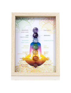 Marco de Foto ZenBless con Cristales de 7 Chakras 21.7x16.7cm