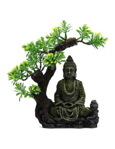 Estatua de Buda para Acuario Tfwadmx Resina 15x6.6x23.1cm
