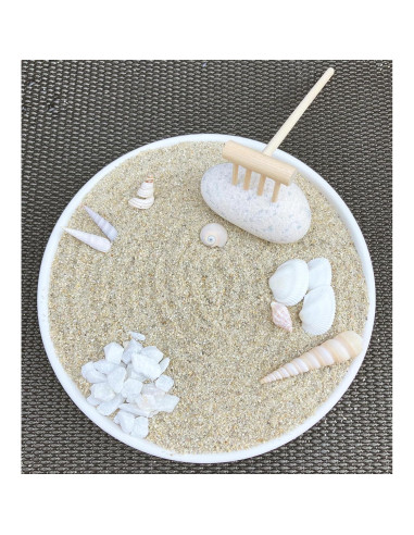 Kit de Jardín Zen Mini de Escritorio Genérico - Cerámica 19 cm