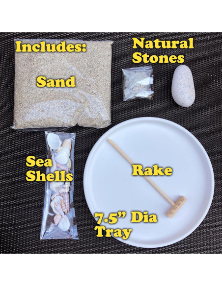 Kit de Jardín Zen Mini de Escritorio Genérico - Cerámica 19 cm Kit de Jardín Zen Mini de Escritorio Genérico - Cerámica 19 cm