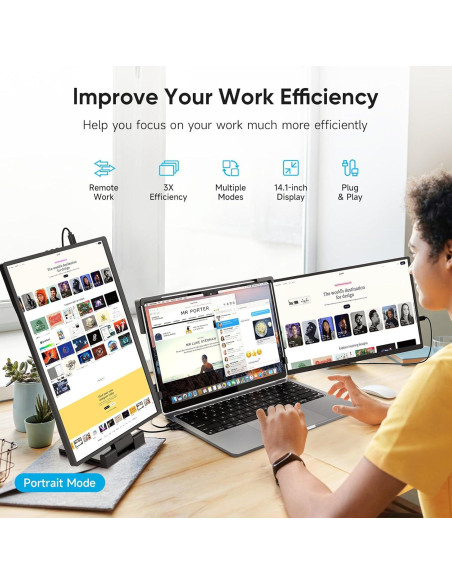 Extensor de Pantalla Dopesplay 14.1" FHD 1200P Portátil