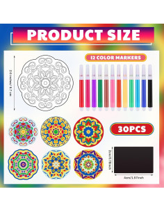Kit de Manualidades Imán Mandala Gemscream 30 Piezas DIY 2