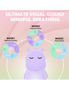 Herramienta de Meditación Visual Guiada Breathing Loong - Luz de Respiración Consciente para Estrés y Ansiedad 2