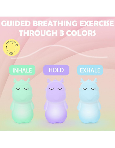 Herramienta de Meditación Visual Guiada Breathing Loong - Luz de Respiración Consciente para Estrés y Ansiedad