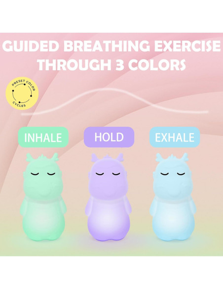 Herramienta de Meditación Visual Guiada Breathing Loong - Luz de Respiración Consciente para Estrés y Ansiedad